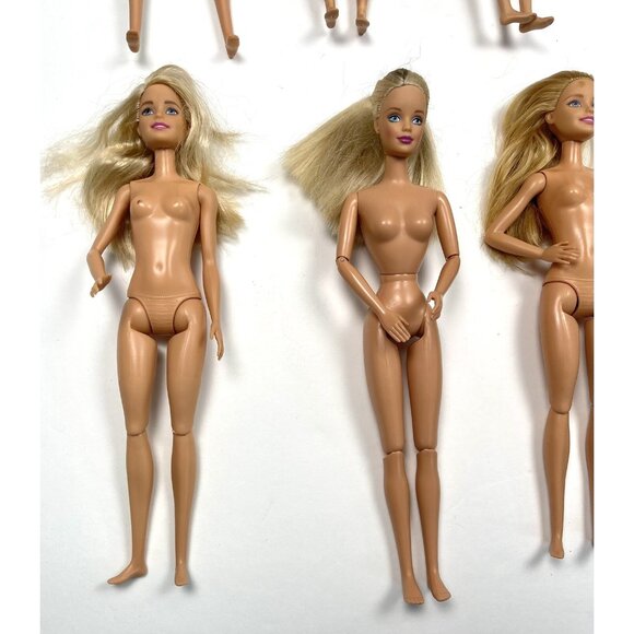 Lot 8 MATTEL Barbie & Skipper Jointed Articulated DOLLS Nude *Some Issues* - Picture 4 of 7